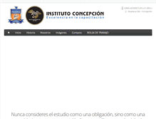 Tablet Screenshot of institutoconcepcion.com.ar